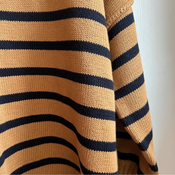 Madewell Conway Pullover Sweater in Stripe in Toffee - Picture 7 of 9